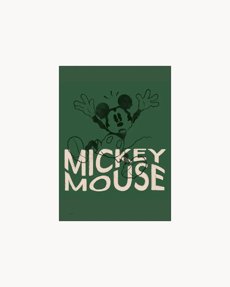 Stampa Disney - Mickey Mouse Wavy Green