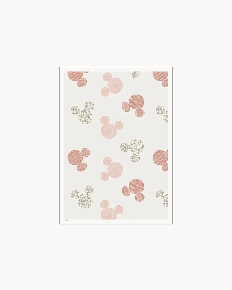 Stampa Disney - Mickey Mouse Beige Pattern