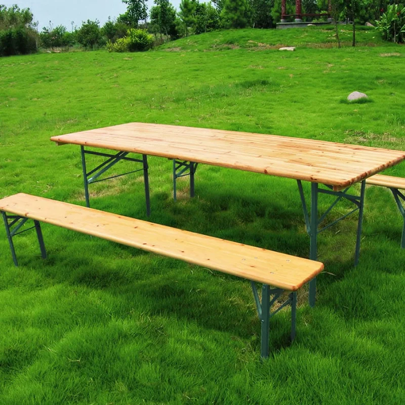 Cosma Set Birreria in Legno di Abete con Struttura Pieghevole