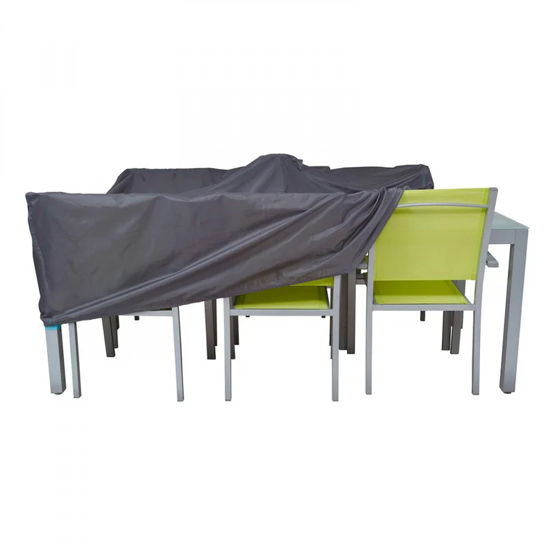 Telo di copertura per tavolo rettangolare, colore antracite, per esterno XXL 310x110x60 cm