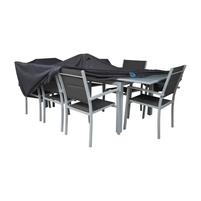 Telo di copertura per tavolo rettangolare, colore antracite, per esterno XXL 310x110x60 cm