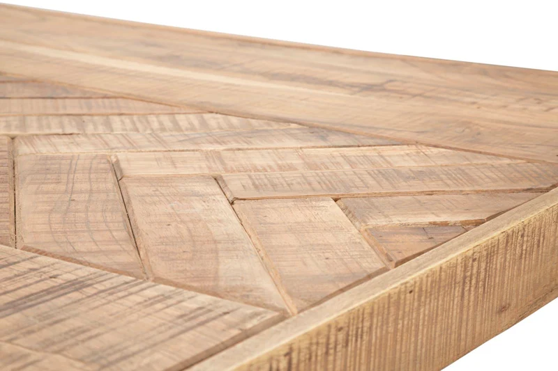 Tavolo da pranzo struttura in legno di acacia nilotica 180 x 90 x 77 cm