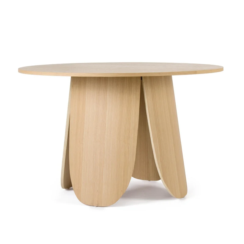Tavolo "Jordyn" piano in MDF impiallacciato, per interno ed esterno Ø120a - 75 cm