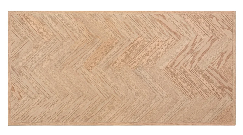 Tavolo "Dukat" con piano in MDF impiallacciato, gambe in acciaio da 180 x 90 x 76 cm