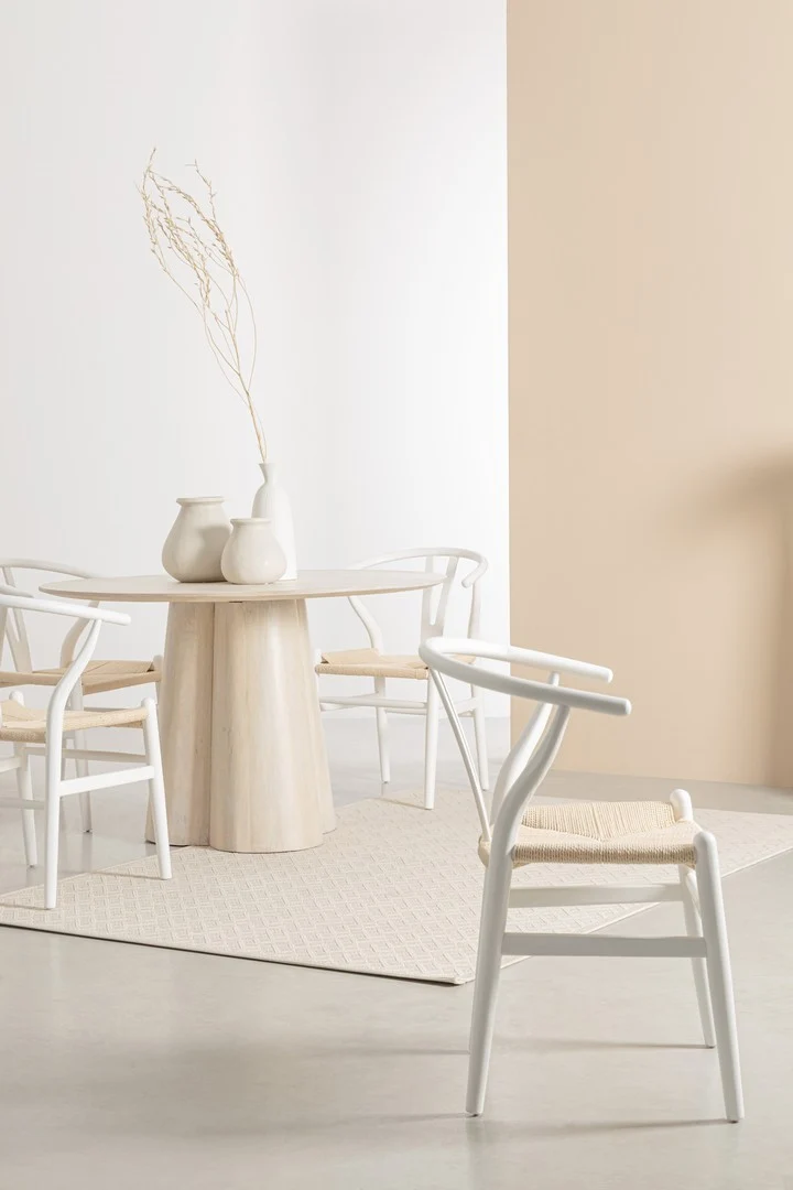 Tavolo "Nassor" struttura in legno di mango, per interno ed esterno 120 x 77h cm