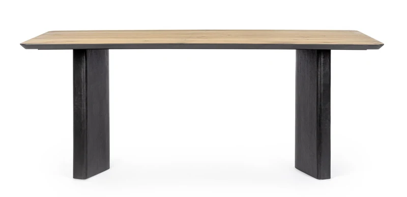Tavolo "Stanwood" in MDF impiallacciato rovere, 190 x 90 x 77h cm