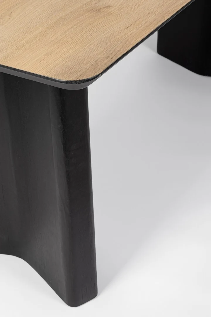 Tavolo "Stanwood" in MDF impiallacciato rovere, 190 x 90 x 77h cm