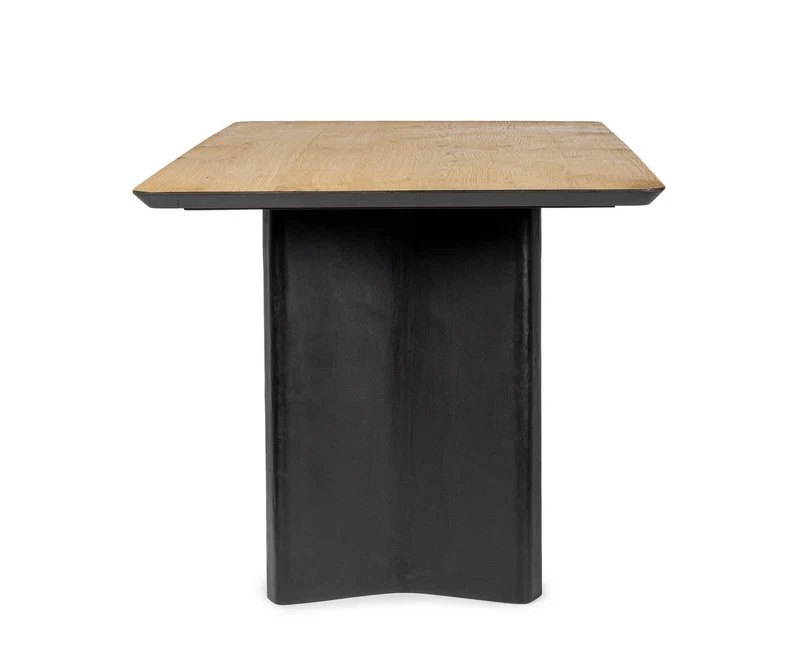 Tavolo "Stanwood" in MDF impiallacciato rovere, 190 x 90 x 77h cm