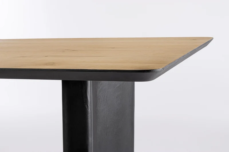Tavolo "Stanwood" in MDF impiallacciato rovere, 190 x 90 x 77h cm