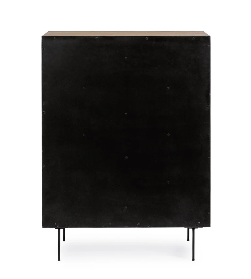 Credenza "Stanwood" con 3 ante e 3 cassetti, in mdf, finitura in rovere