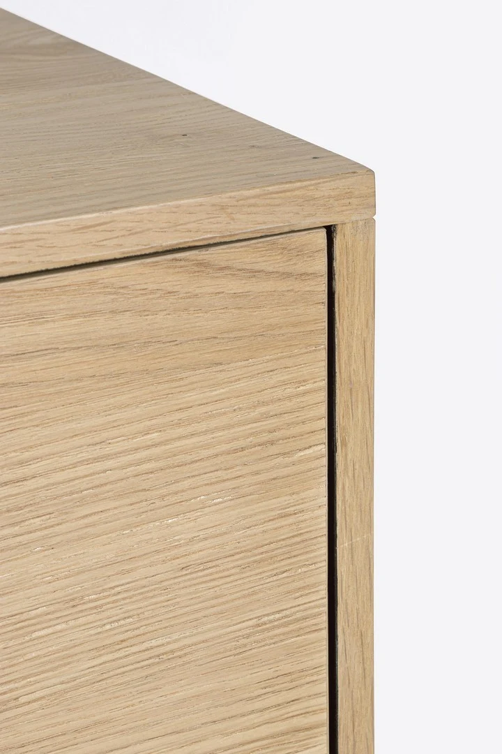 Credenza "Stanwood" con 3 ante e 3 cassetti, in mdf, finitura in rovere