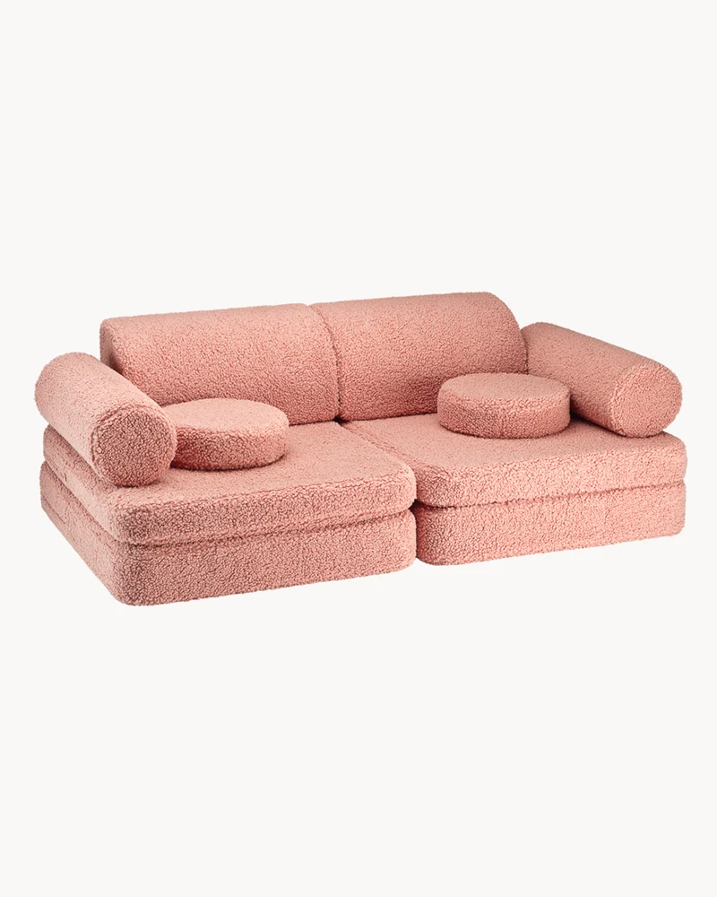 Divano modulare per bambini in teddy