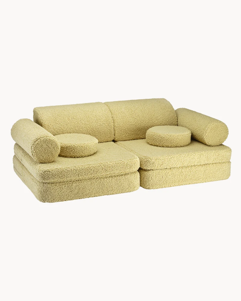 Divano modulare per bambini in teddy