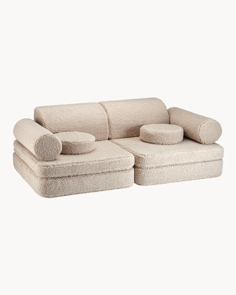 Divano modulare per bambini in teddy