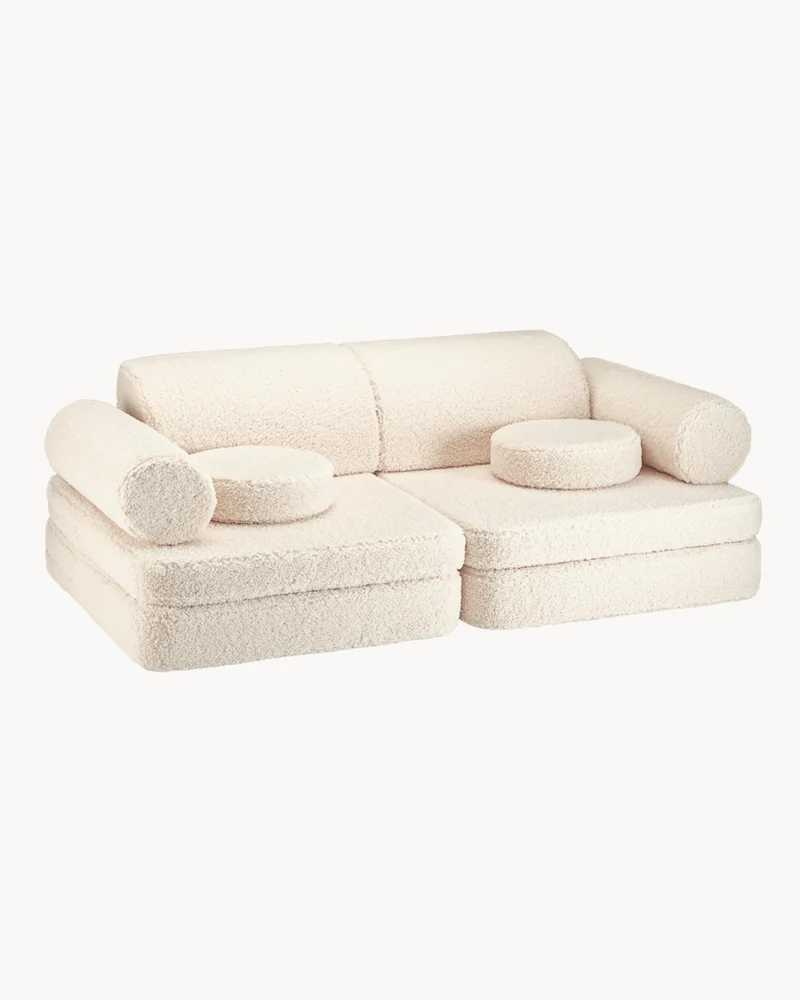 Divano modulare per bambini in teddy