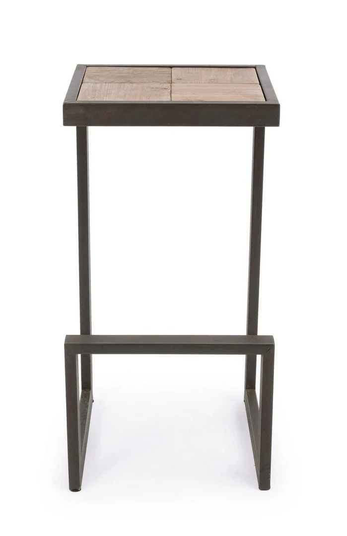 Sgabello da bar Blocks per interno, Struttura In Acciaio, 36 x 32 x 70 cm