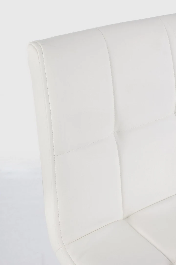 Sgabello da bar Bruce per interno, Gambe In Tubolare Di Acciaio Verniciato Effetto Legno, 46 x 40 x 108 cm