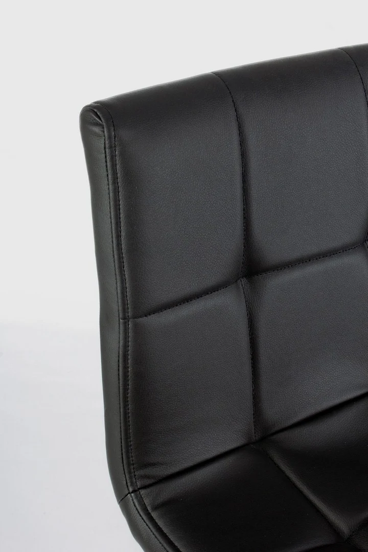 Sgabello da bar Bruce per interno, Gambe In Tubolare Di Acciaio Verniciato Effetto Legno, 46 x 40 x 108 cm