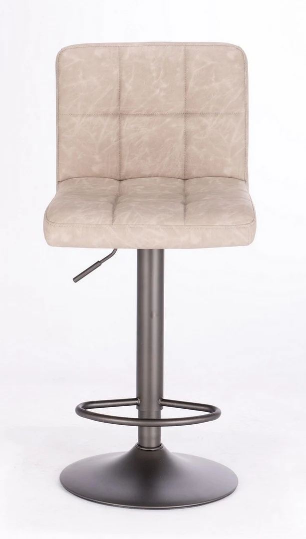 Sgabello da bar Greyson per interno, Struttura E Base Grigio Opaco In Acciaio Verniciato A Polvere (Poliestere), 42 x 51 x 92/113 cm
