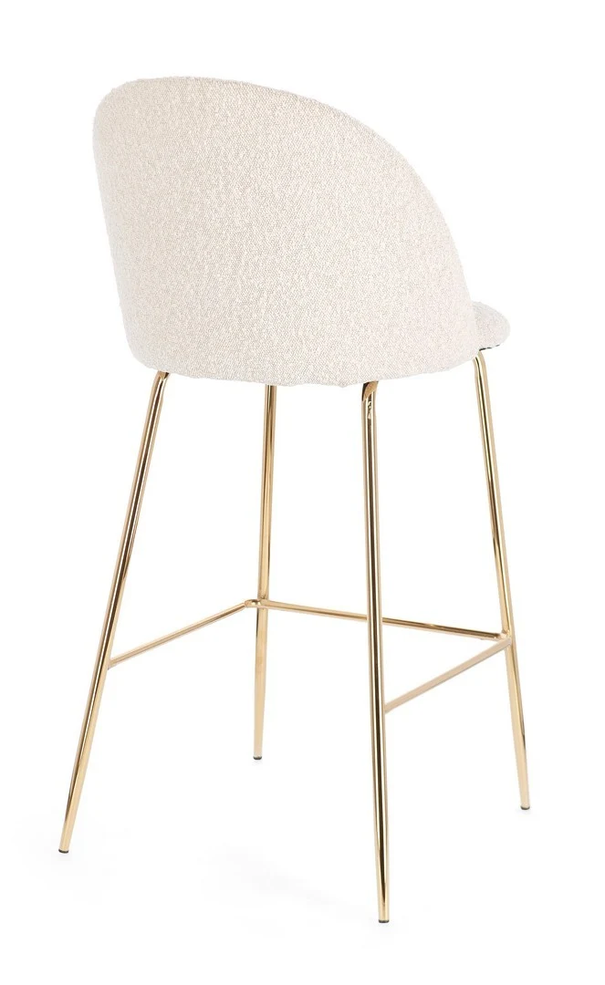 Sgabello da bar Carry per interno, Struttura In Acciaio E Compensato, 38 x x 38 x 75 cm
