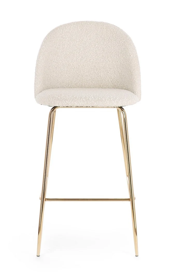 Sgabello da bar Carry per interno, Struttura In Acciaio E Compensato, 38 x x 38 x 75 cm