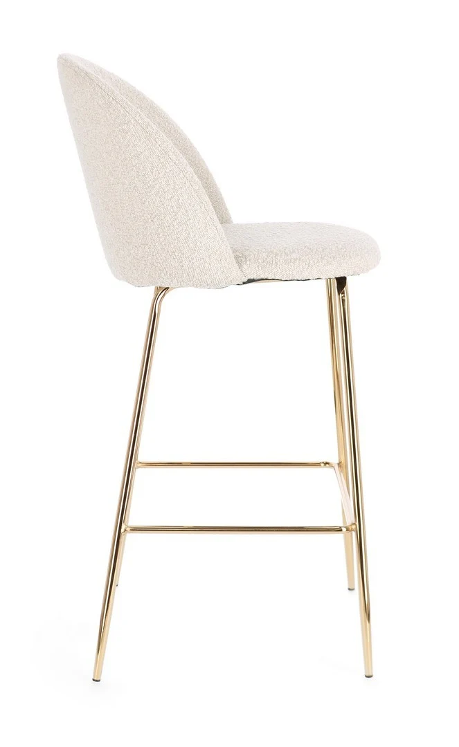 Sgabello da bar Carry per interno, Struttura In Acciaio E Compensato, 38 x x 38 x 75 cm