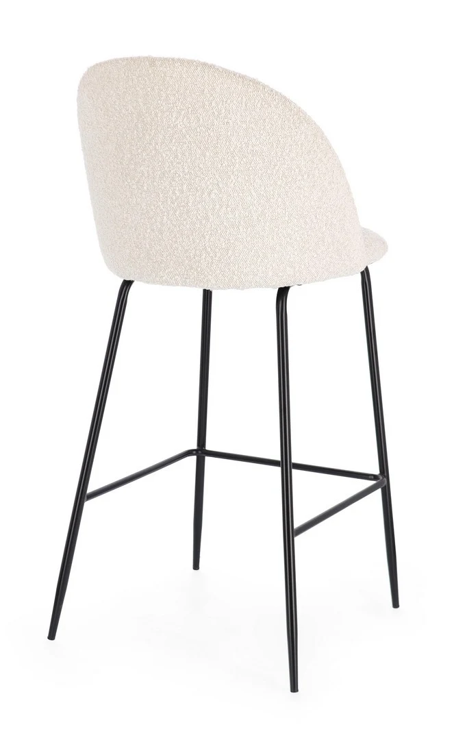 Sgabello da bar Carry per interno, Struttura In Acciaio E Compensato, 38 x x 38 x 75 cm