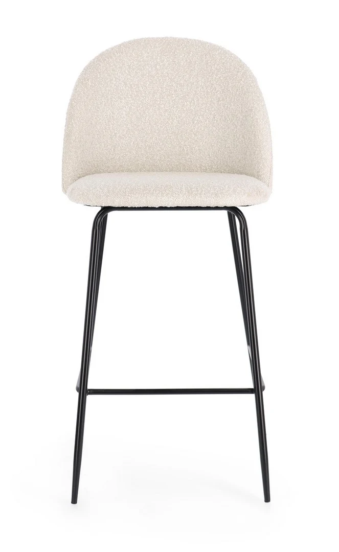 Sgabello da bar Carry per interno, Struttura In Acciaio E Compensato, 38 x x 38 x 75 cm