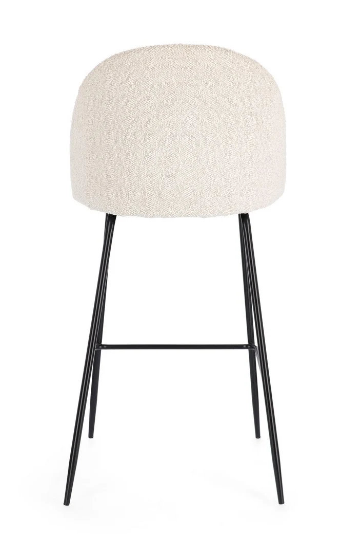 Sgabello da bar Carry per interno, Struttura In Acciaio E Compensato, 38 x x 38 x 75 cm