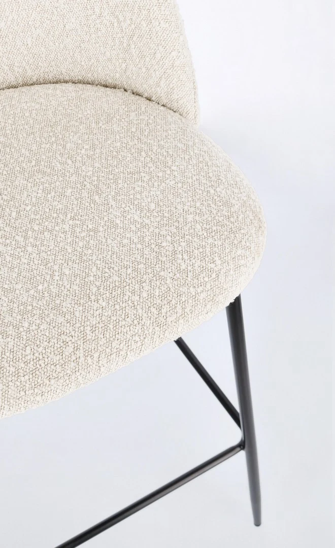 Sgabello da bar Carry per interno, Struttura In Acciaio E Compensato, 38 x x 38 x 75 cm
