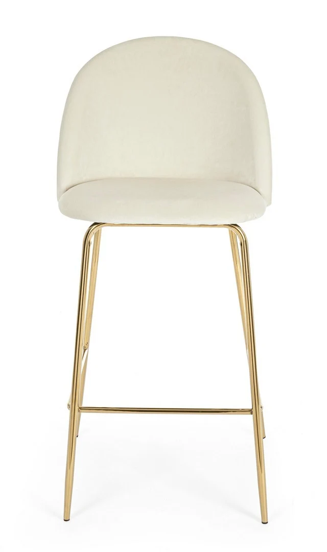 Sgabello da bar Carry per interno, Struttura In Acciaio E Compensato, 38 x x 38 x 75 cm