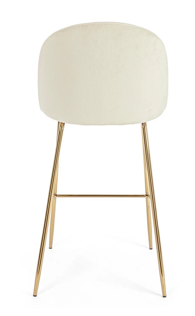 Sgabello da bar Carry per interno, Struttura In Acciaio E Compensato, 38 x x 38 x 75 cm
