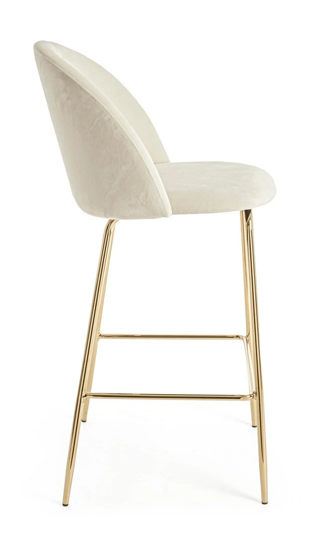 Sgabello da bar Carry per interno, Struttura In Acciaio E Compensato, 38 x x 38 x 75 cm