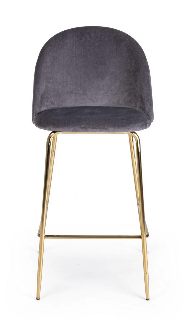 Sgabello da bar Carry per interno, Struttura In Acciaio E Compensato, 38 x x 38 x 75 cm
