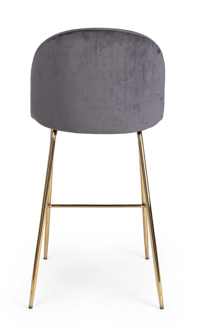 Sgabello da bar Carry per interno, Struttura In Acciaio E Compensato, 38 x x 38 x 75 cm