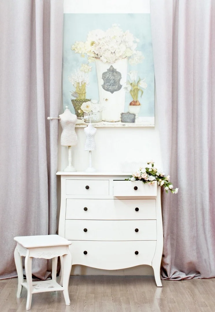 Sgabello per interno "Daisy" Mdf,Verniciatura A Base D'Acqua, Maniglie In Alluminio, 34 x 34 x 44 h cm