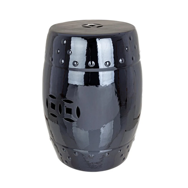 Sgabello per interno "Sfinge" Ceramica, Verniciatura Elettrolitica, 33 x 33 x 46 h cm