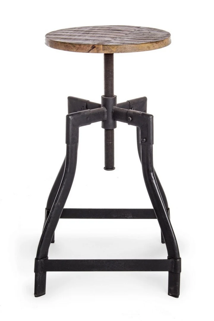 Sgabello per interno "Revolve" Struttura In Acciaio, 35 x 35 x 48/70 h cm
