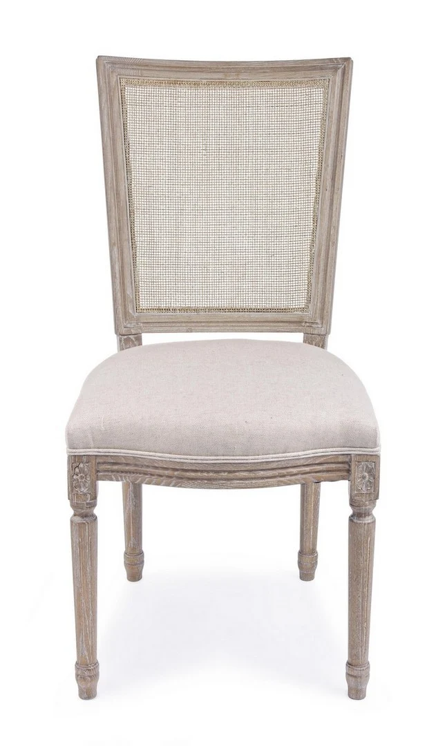 Sedia "Liliane" con struttura in legno di frassino, con cuscino da 48 x 65 x h 96 cm