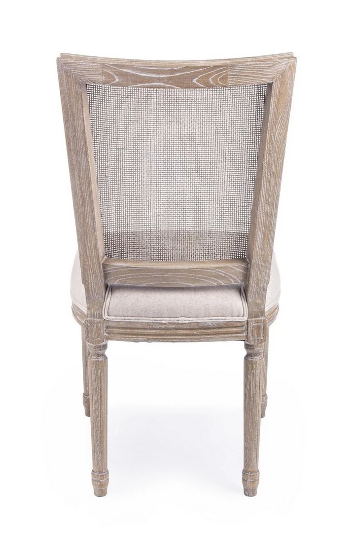 Sedia "Liliane" con struttura in legno di frassino, con cuscino da 48 x 65 x h 96 cm