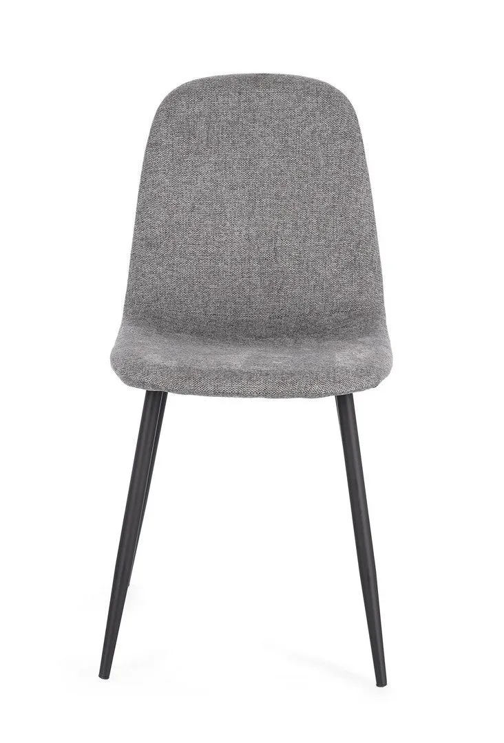 Sedia "Irelia" con struttura seduta e schienale in compensato, per arredo interno 52,5 x 42,5 x h 90 cm