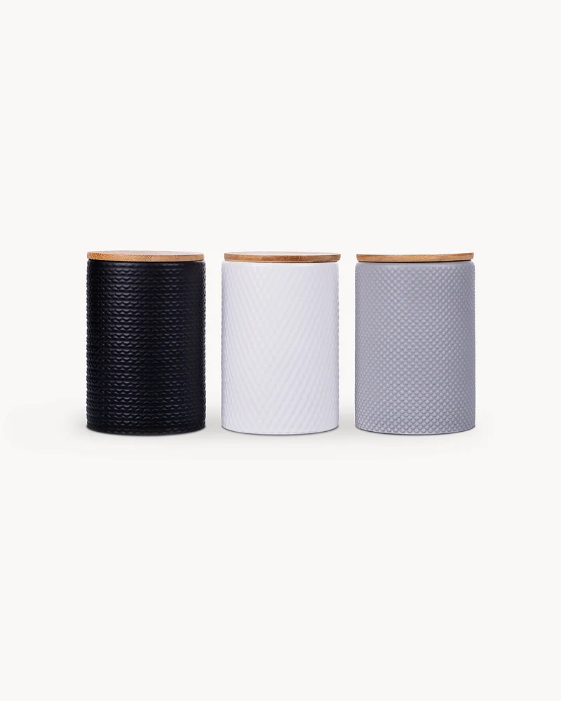 Set barattoli in ceramica Circle