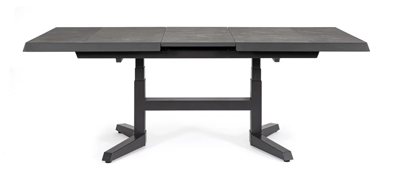 Tavolo allungabile "Robert" struttura in alluminio, piano in ceramica da 143/183 x 88 cm
