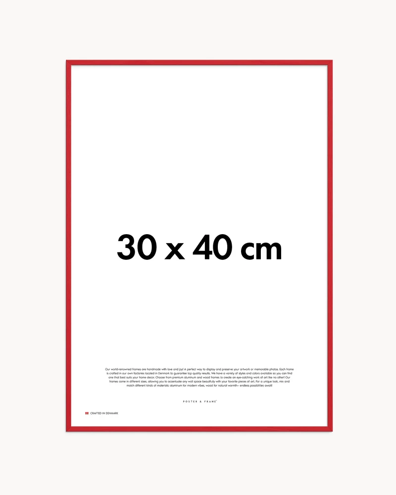 Cornice fatta a mano in legno rosso