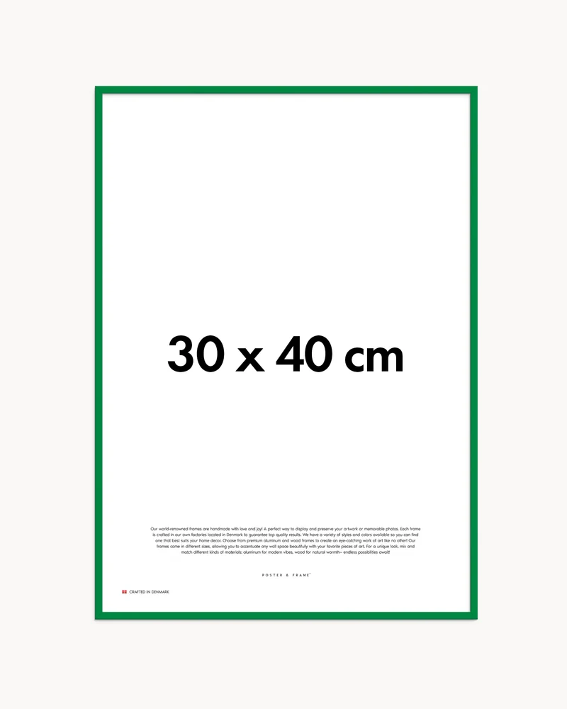 Cornice fatta a mano in legno verde