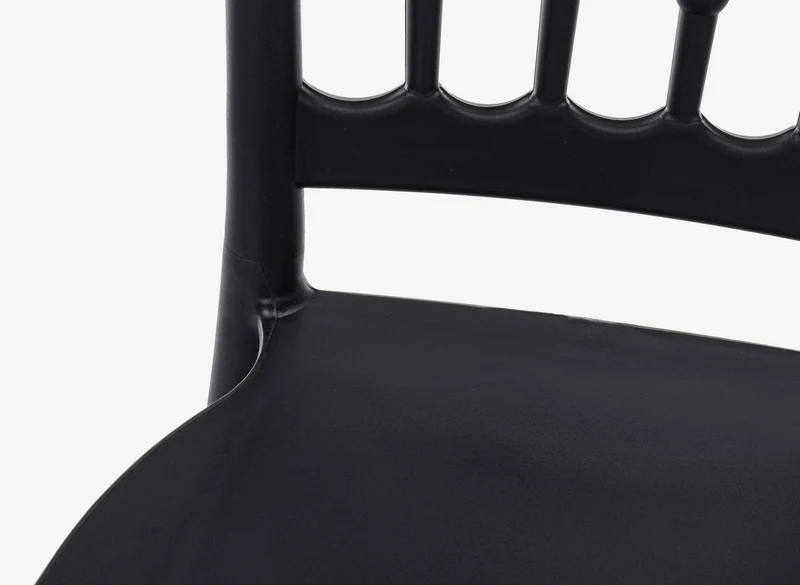 Sedia "Cooper" con seduta e gambe in polipropilene, per arredo interno 40,5 x 41 x h 89 cm