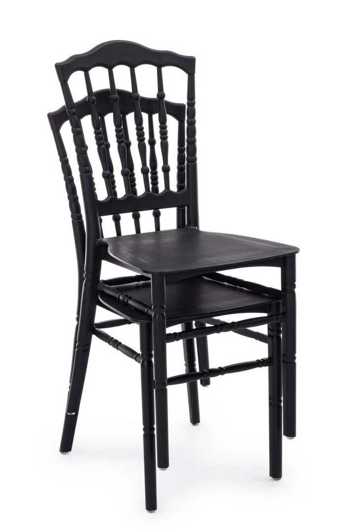 Sedia "Cooper" con seduta e gambe in polipropilene, per arredo interno 40,5 x 41 x h 89 cm