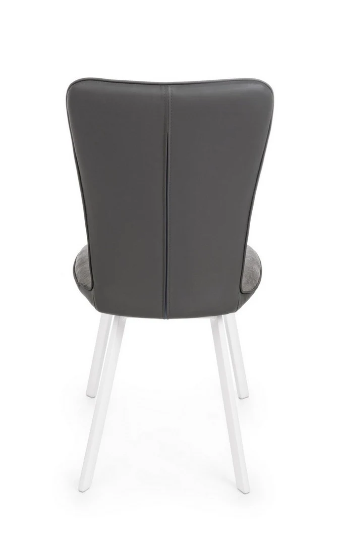 Sedia "Angelica" con struttura in acciaio e compensato, per arredo interno 50 x 63 x h 92 cm