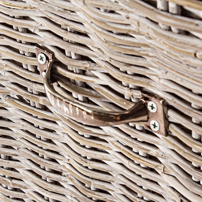Sedia "Warna" con struttura in rattan, per arredo interno 47 x 55 x h 100 cm