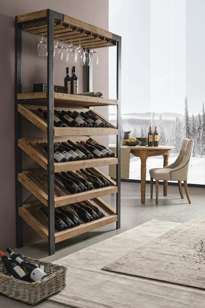 Sedia "Cally" con struttura in legno di quercia, per arredo interno 51 x 61 x h 90 cm